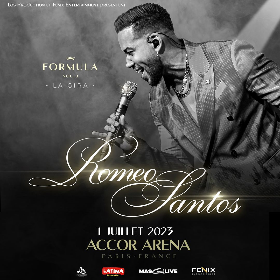 Romeo Santos en Paris 2023 accor arena