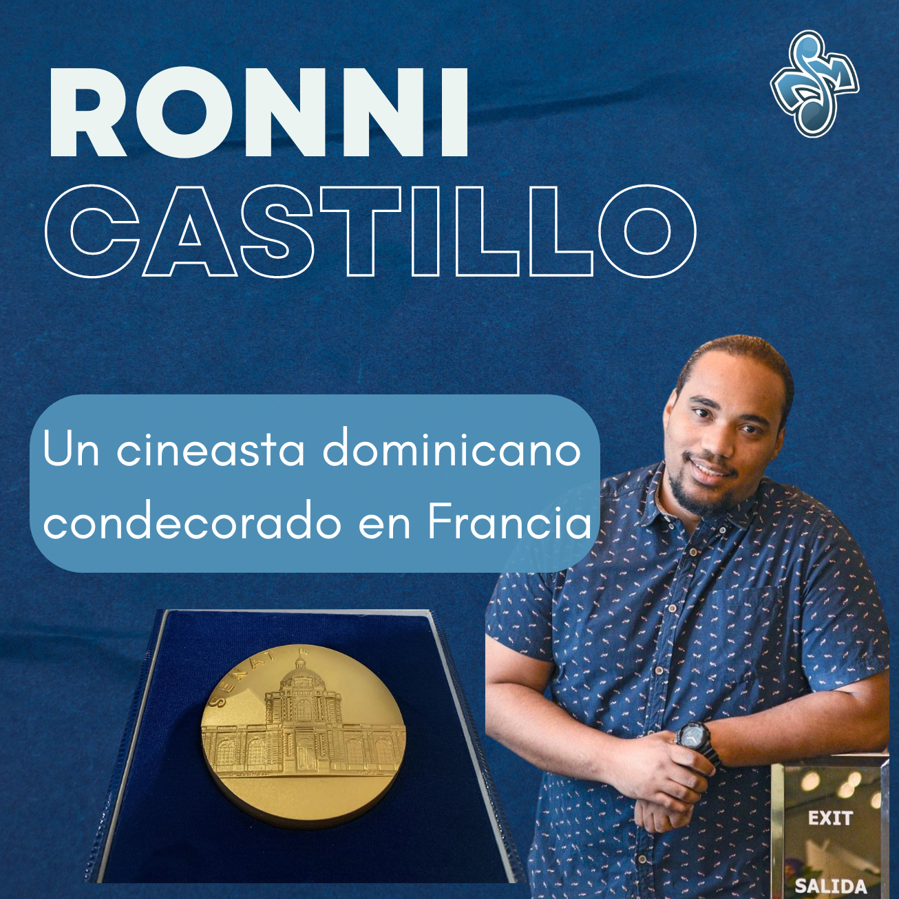 Ronni Castillo, Paris Francia, senado ,reconocimiento